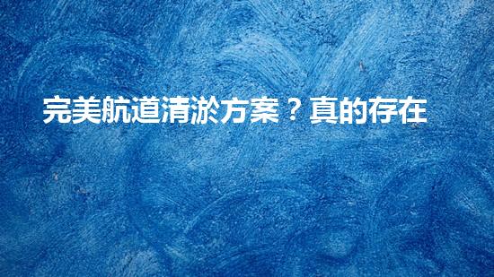 完美航道清淤方案？真的存在嗎！